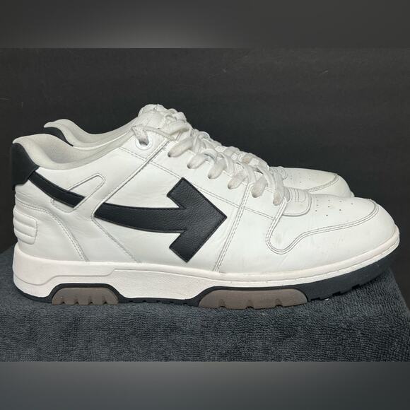 Off-White Out of Office Specials White Black Sneakers EU 46 US 13 Authentic $650 - Picture 2 of 10